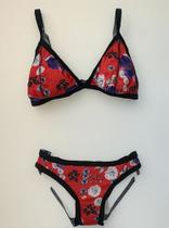 N1437 Bikini Biquíni Regulável Bojo Estampado Ajustável 5jn0303