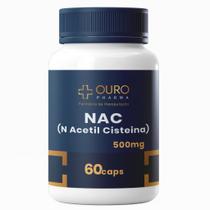 NAC 500mg 100 Natural 60 ou 120 Cápsulas NAC 500mg 100 Natural 60 ou 120 Cápsulas