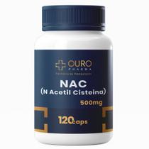 NAC 500mg 100 Natural 60 ou 120 Cápsulas NAC 500mg 100 Natural 60 ou 120 Cápsulas