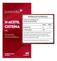 NAC 60 capsulas Puravida L CISTEINA Pura vida NAC 60 capsulas Puravida L CISTEINA Pura vida