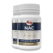 NAC 600mg 30 Cápsulas Vitafor Kit 2