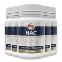 NAC 600mg 30 Cápsulas Vitafor Kit 5 NAC 600mg 30 Cápsulas Vitafor Kit 5