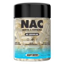 NAC 600mg 60 Cápsulas 2 Meses de Uso, Longa Duração 2x Mais, com Molibdênio e Selênio Suplemento Antioxidante Body Nutry