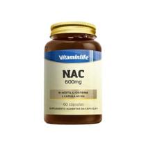 NAC 600mg-60Cápsulas-Vitaminliofe - Vitaminlife