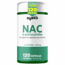 Nac 600mg Alta Concentração Em 1 Capsula 120 Capsulas Ayeko Nac 600mg Alta Concentração Em 1 Capsula 120 Capsulas Ayeko