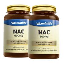 Nac 600mg Diversas Quantidades Vitamin Life 60 Cápsulas Entrega Rápida