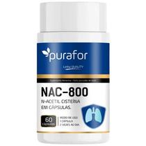 NAC 800 60 Cápsulas Antioxidante Purafor