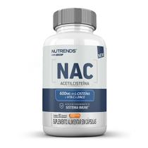 NAC Acetilcisteína 600mg L-Cisteína + Vita C + Zinco 60 Cáp