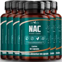 NAC N-Acetil L-Cisteína 6 Frascos