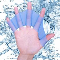 Nadadeira de mão de silicone 5sports azul g