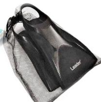 nadadeira natacao pe de pato silicone leader preto