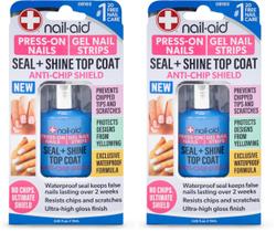Nail-Aid Seal & Shine Top Coat Esmalte 15 ml Pack com 2 Nail-Aid Seal & Shine Top Coat Esmalte 15 ml Pack com 2