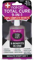 Nail-Aid Total Cure 9 in 1 Nail Treatment - Strengthen, Smooth, & Brighten Brittle Nails - Clear