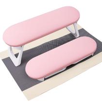 Nail Arm Rest SUBAY em couro PU dobrável para manicure rosa