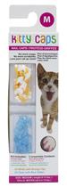 Nail Caps Kitty Caps for Cats Medium (4-6 kg) branco/laranja/azul Nail Caps Kitty Caps for Cats Medium (4-6 kg) branco/laranja/azul
