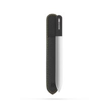 Nail File GermaniKure Czech Crystal Glass com estojo de couro de camurça Nail File GermaniKure Czech Crystal Glass com estojo de couro de camurça