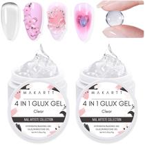 Nail Gel Builder Makartt Solid Gel 15mL 2 frascos transparentes
