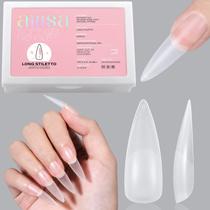 Nail Tips AILLSA Long Stiletto Upgrade Matte Soft Gel x240