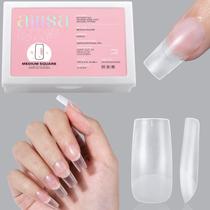 Nail Tips AILLSA Medium Square Upgrade Matte Soft Gel x240