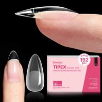Nail Tips Beetles Tipex Instant Apex Almond 16 tamanhos 192 unidades Nail Tips Beetles Tipex Instant Apex Almond 16 tamanhos 192 unidades