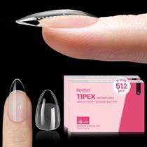 Nail Tips Beetles Tipex Instant Apex Almond Short, 512 unidades Nail Tips Beetles Tipex Instant Apex Almond Short, 512 unidades