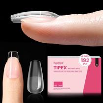 Nail Tips Beetles Tipex Instant Apex Short Coffin 192 unidades