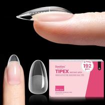 Nail Tips Beetles Tipex Instant Apex Short Oval Ammond 192 unidades Nail Tips Beetles Tipex Instant Apex Short Oval Ammond 192 unidades