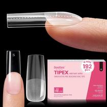 Nail Tips besouros Tipex Instant Apex 192 unidades de comprimento e quadrados