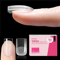 Nail Tips besouros Tipex Instant Apex Extra Short Square 192 unidades