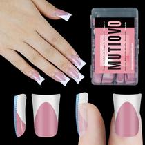 Nail Tips MUTIOVO White French Tip Short Duck x240