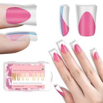 Nail Tips NOVO OVO Short Duck French Tip Press em rosa x240 Nail Tips NOVO OVO Short Duck French Tip Press em rosa x240