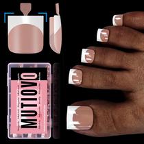 Nail Tips Press on MUTIOVO French Tip Toe Soft Gel x240
