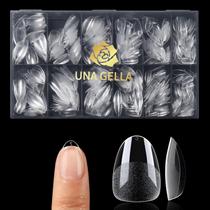 Nail Tips UNA GELLA Extra Short Ammond 504 unidades pré-arquivadas XS
