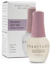 Nail Top Coat Sparitual Nourish Fast Dry, fórmula vegana de 15 ml