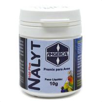 Nalyt 100 Plus 10g Amgercal Premix Para Rouquidão De Pássaros Nalyt 100 Plus 10g Amgercal Premix Para Rouquidão De Pássaros