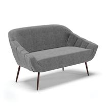 Namoradeira 02 Lugares Linho Grafite A26