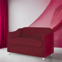 Namoradeira Bia Decorativa Reforçada Recepção Clinica Salão Sala De Estar Suede