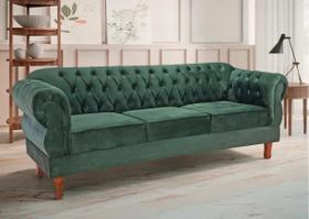 Namoradeira Chest 3 Lugares Elisabeth Veludo