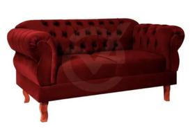 Namoradeira chesterfield elisa - suede bordo