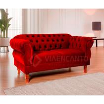 Namoradeira Chesterfield Elisabeth Via Encanto Veludo Vermelho Namoradeira Chesterfield Elisabeth Via Encanto Veludo Vermelho