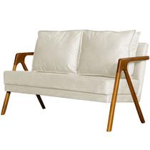 Namoradeira Decorativa 2 Lugares Marilia Linho Divini Decor