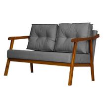 Namoradeira Decorativa 2 Lugares Vitoria Linho Divini Decor