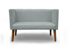 Namoradeira Decorativa Barcelona Suede Cinza Claro - Casa & Estofados
