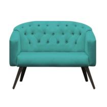 Namoradeira Decorativa Estrela Retrô Suede Azul Turquesa - Casa & Estofados