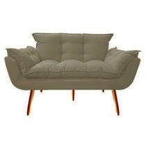 Namoradeira Decorativa Opala Suede Capuccino - Twdecora