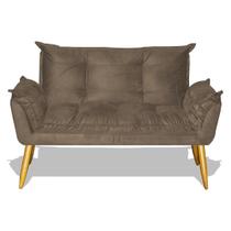 Namoradeira Decorativa Opala Veludo Bege Namoradeira Decorativa Opala Veludo Bege