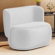 Namoradeira Decorativa Orgânica Molly 02 Lugares material sintético Branco - Desk Design