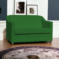 Namoradeira Decorativa Para Sala Mila Suede Cores Pé de Plástico Cromado