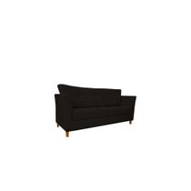 Namoradeira Decorativa Sala Estar Isis 3 Lugares 1,80 Veludo Marrom - Montanaris Decor