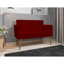 Namoradeira Decortiva Capitonê Suede Marsala